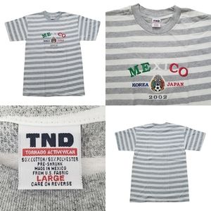 Rare VTG Y2K Mexico Soccer 2002 Worl Cup Korea Japan Spellout Shirt Futbol Large